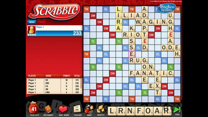 Free Download Scrabble Game For Mac